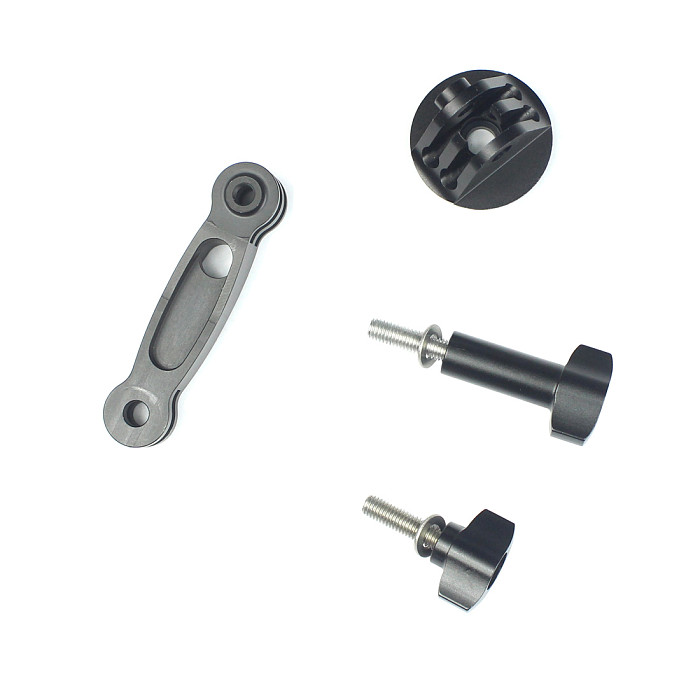 FEICHAO Helmet Extension Arm Selfie Stick with M5 Thumbscrew Adapter Compatible with GoPro 8 7 6 5 SJCAM Yi 4K Action Camera