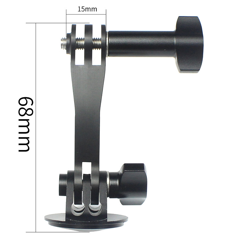 FEICHAO Helmet Extension Arm Selfie Stick with M5 Thumbscrew Adapter Compatible with GoPro 8 7 6 5 SJCAM Yi 4K Action Camera