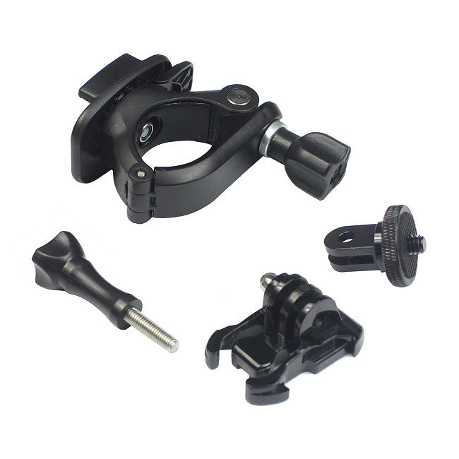 FEICHAO Bicycle Handlebar Mount Bike Motorcycle Bracket Holder 360 Rotating with 1/4 Adapter for 25-30mm Bar