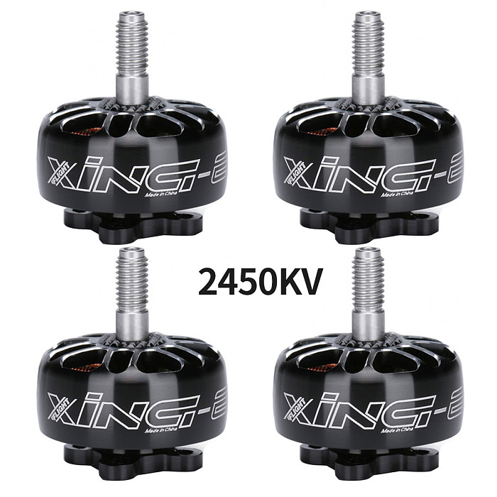 4PCS/lot iFlight XING ECO 2207 1800KV 2450KV 2750KV 2-6S Brushless Motor w/ 5.1inch Propeller for RC Freestyle FPV Racing Drone