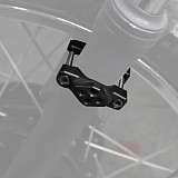QWINOUT Universal Motorcycle Bicycle Aluminum Spotlight Headlight Phone GPS Handlebar Holder Bracket Clamp M6 Screw Fixed Frame