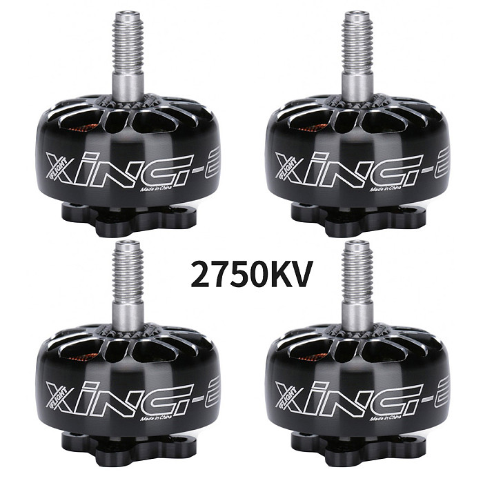 4PCS/lot iFlight XING ECO 2207 1800KV 2450KV 2750KV 2-6S Brushless Motor w/ 5.1inch Propeller for RC Freestyle FPV Racing Drone