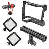 BGNing Aluminum Cage for Sony A7R3 Form-fitting Frame for A7M3 Protective Border for A73 Case Rig for A9 DSLR Camera with Handle Grip