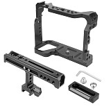BGNing Aluminum Cage for Sony A7R3 Form-fitting Frame for A7M3 Protective Border for A73 Case Rig for A9 DSLR Camera with Handle Grip