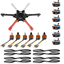 QWinOut F550  550mm  unassembled Frame Kit RC Simonk 30A ESC With 920KV Motor 1045 Propeller for DIY RC Hexacopter Drone