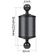 Underwater Upgraded Carbon Fiber Float Buoyancy Aquatic Arm 10  12  Length Dia 60mm Dual Ball for Gopro DSLR Camera Diving Tray