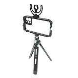 FEICHAO Smartphone Video Cage Stabilizer Kit Bracket for iPhone 12 / 12 Pro Mobile Phone