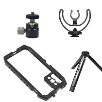 FEICHAO Smartphone Video Cage Stabilizer Kit Bracket for iPhone 12 / 12 Pro Mobile Phone