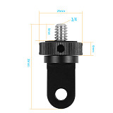 BGNing For insta360 One X X2 R Mini Tripod Adapter 1/4  Screw 2 in 1 Quick-Release Base CNC for Gopro Hero 9 8 7 5 Yi 4K Action Camera