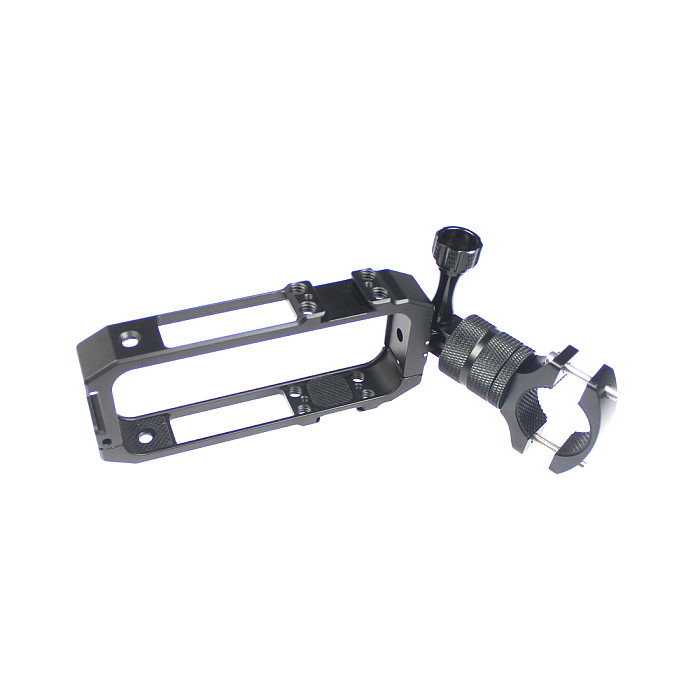FEICHAO CNC Panoramic Camera Cage Protection Frame with Bicycle Clip Compatible with Insta360 one x2