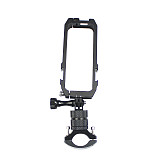 FEICHAO CNC Panoramic Camera Cage Protection Frame with Bicycle Clip Compatible with Insta360 one x2