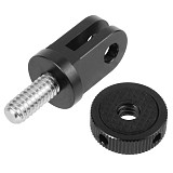 BGNing For insta360 One X X2 R Mini Tripod Adapter 1/4  Screw 2 in 1 Quick-Release Base CNC for Gopro Hero 9 8 7 5 Yi 4K Action Camera