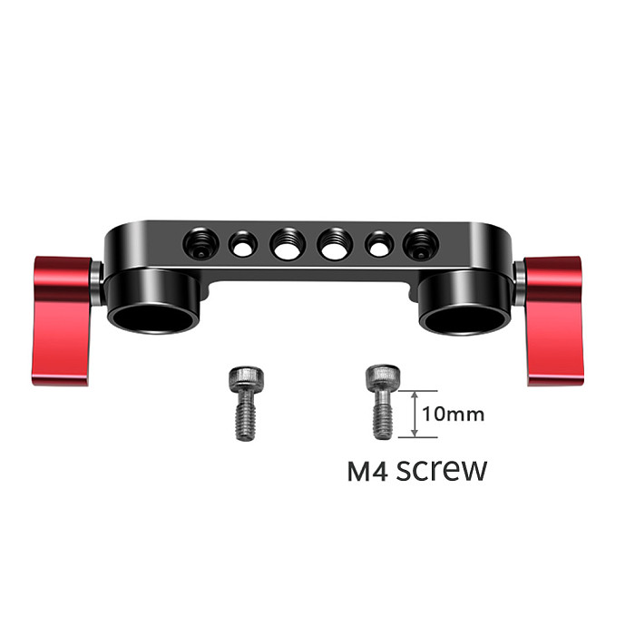BGNing 15mm Rod Clamp 1/4  3/8  Cheese Mount for DSLR Cameras Shoulder Rig Rail Follow Focus Support System with 30cm Tube Accessories