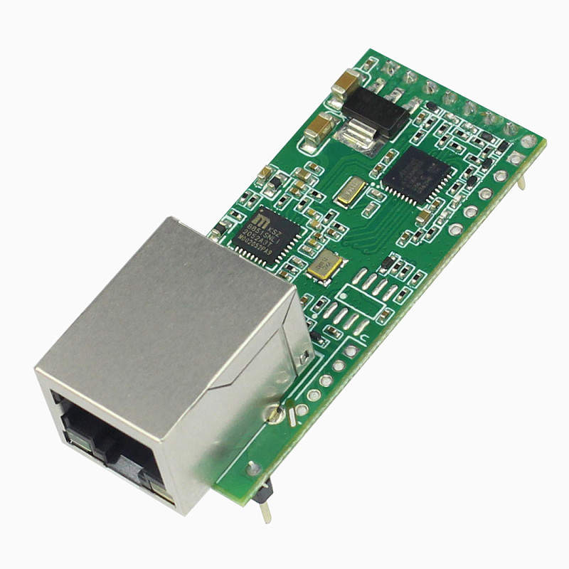New USR-TCP232-T2 V1.2 V1.1 Tiny Serial Ethernet Converter Module Pin Type UART TTL to Ethernet TCPIP Module Support DHCP DNS