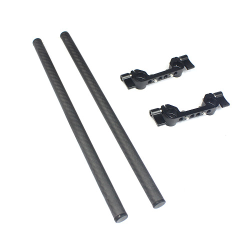 BGNing 15mm Rod Clamp 1/4  3/8  Cheese Mount for DSLR Cameras Shoulder Rig Rail Follow Focus Support System with 30cm Tube Accessories