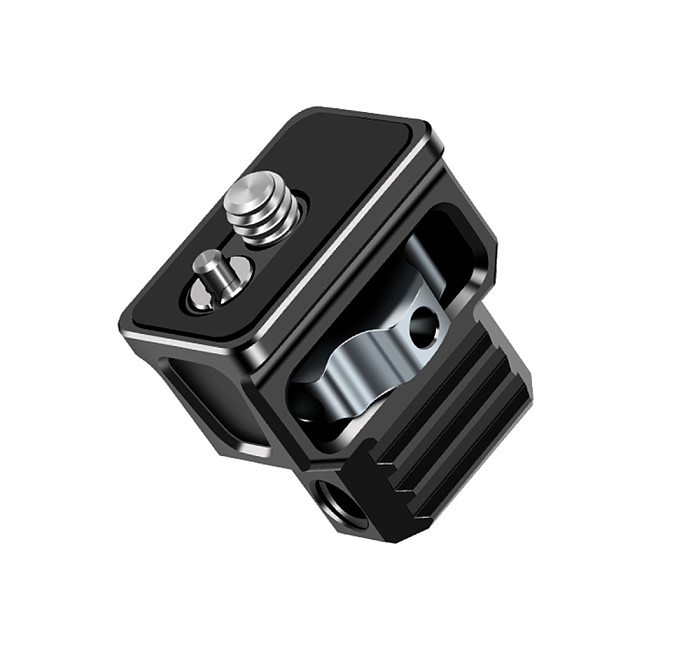 FEICHAO Aluminum Alloy 1/4 Interface Adapter Mount Holder with Arri Locating Pins for Magic Arm SLR Camera Accessories 10KG Load