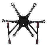 Feichao 550 Hexa Frame Kit with Landing Gear Compatible with 9-10inch Propellers For DIY RC Multicopter Heli Multi-Rotor Parts