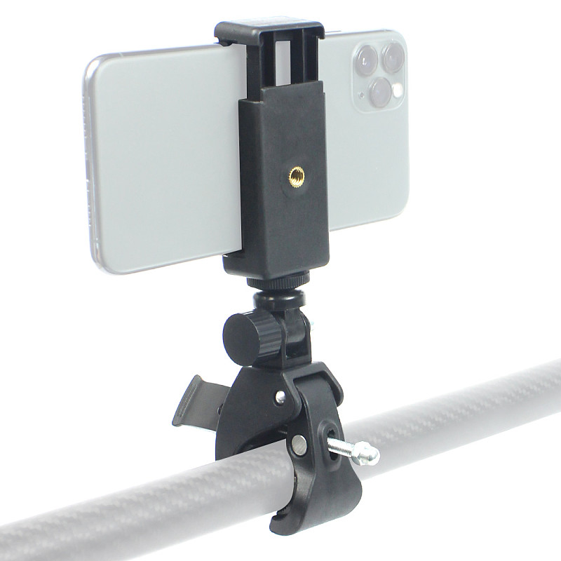 QWINOUT Phone Stand Bracket Bike Treadmill Holder For 58-90mm Smartphone Cycling Bicycle Adjustable Handlebar Mount Holder