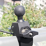 Motorcycle Bicycle Handlebar Rail Mount Clamp with 1 inch Ball Mount for Gopro Action Camera Clamp Mount Clip Tough-Claw Mount