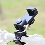 QWINOUT Bicycle Phone Holder Universal Bike Motorcycle Handlebar Clip Stand Mount Cell Phone Holder Bracket with Compass Guider