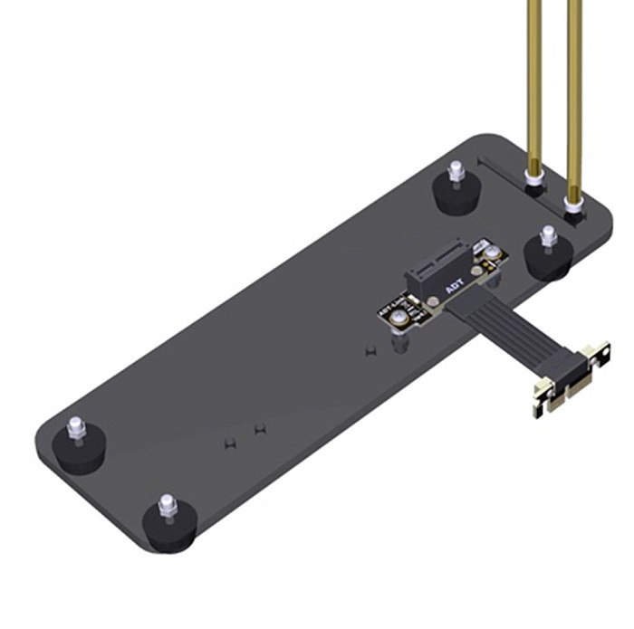 PCI-E X1 Riser Cable Dual 90 Degree PCIe 4.0 x1 To x1 Extension Cable PCI Express 1x Riser Card Ribbon Extender Gen4 16G/Bps