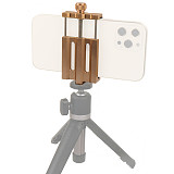 Aluminum Adjustable Lock Phone Holder Horizontal Vertical Clamp 6inch Mobile Clip w/ 1/4 Hole Selfie Stick Tripod Mount Bracket