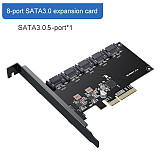 5/8/10/16 Port SATA 6Gbps to PCI Express Controller Card PCIe to SATA III Adapter Converter PCI-e Riser Expansion Adapter Board