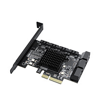 5/8/10/16 Port SATA 6Gbps to PCI Express Controller Card PCIe to SATA III Adapter Converter PCI-e Riser Expansion Adapter Board