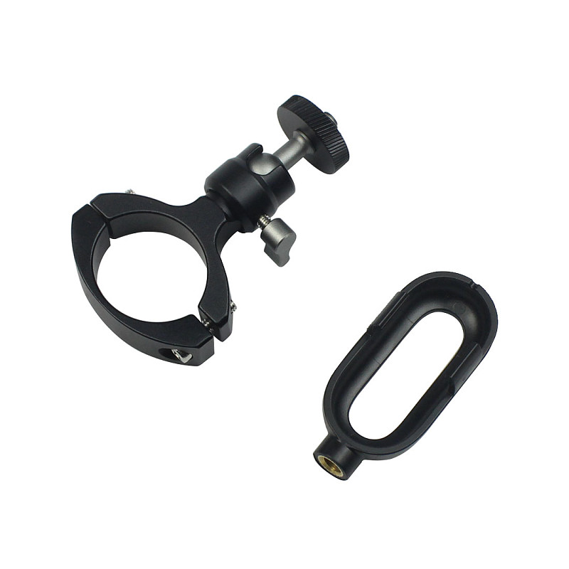 BGNING Universal Aluminum Alloy 360 Degree Rotating Clip Tube 27~35mm Bicycle Small Ball Head Sports Camera Suitable For Insta360 Go 2 Protective Frame