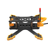 JMT GX140 Mini Alien - 3 Inch 140mm Carbon Fiber FPV Frame Kit 4mm Arm with Print Accessories for FPV Racing Drones Freestyle DIY