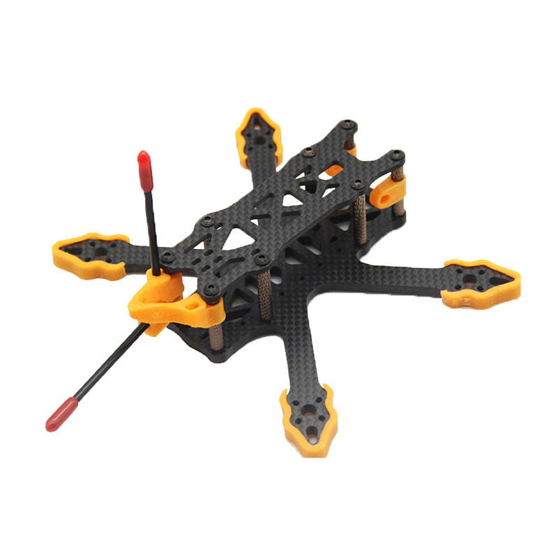 JMT GX140 Mini Alien - 3 Inch 140mm Carbon Fiber FPV Frame Kit 4mm Arm with Print Accessories for FPV Racing Drones Freestyle DIY