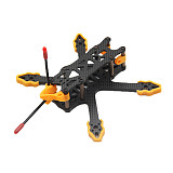 JMT GX140 Mini Alien - 3 Inch 140mm Carbon Fiber FPV Frame Kit 4mm Arm with Print Accessories for FPV Racing Drones Freestyle DIY