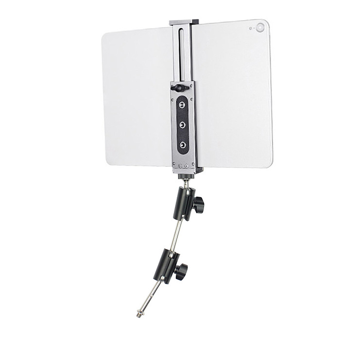FCLUO XJ15 Full Metal Tablet PC Stand iPad Universal Desktop Mobile Phone Support Frame Live Fixing Clip