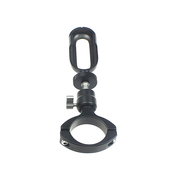 BGNING Universal Aluminum Alloy 360 Degree Rotating Clip Tube 27~35mm Bicycle Small Ball Head Sports Camera Suitable For Insta360 Go 2 Protective Frame