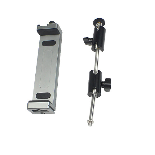 FCLUO XJ15 Full Metal Tablet PC Stand iPad Universal Desktop Mobile Phone Support Frame Live Fixing Clip