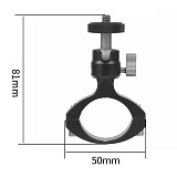 BGNING Universal Aluminum Alloy 360 Degree Rotating Clip Tube 27~35mm Bicycle Small Ball Head Sports Camera Suitable For Insta360 Go 2 Protective Frame