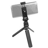FEICHAO 2in1 180 Panoramic Phone Clip Tripod Mount Bracket 1/4'' Cold Shoe Adapter for Mobile SLR Light Monitor Camera Gimbal Rig Holder
