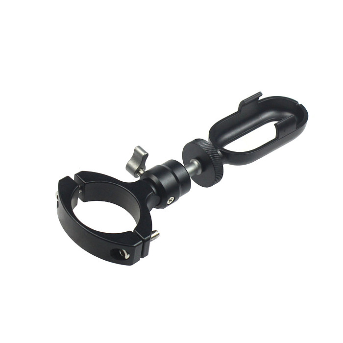 BGNING Universal Aluminum Alloy 360 Degree Rotating Clip Tube 27~35mm Bicycle Small Ball Head Sports Camera Suitable For Insta360 Go 2 Protective Frame