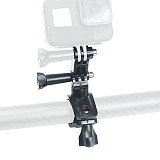 FEICHAO Tube Clamp With Extension Bracket/1/4 Adapter For Bicycle/Motorcycle Bracket And All GoPro Series Sports Cameras