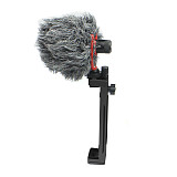FCLUO XJ15 Desktop Support Frame Live Broadcast Fixing Clip Without Power Microphone for Phone iPad Tablet Camera