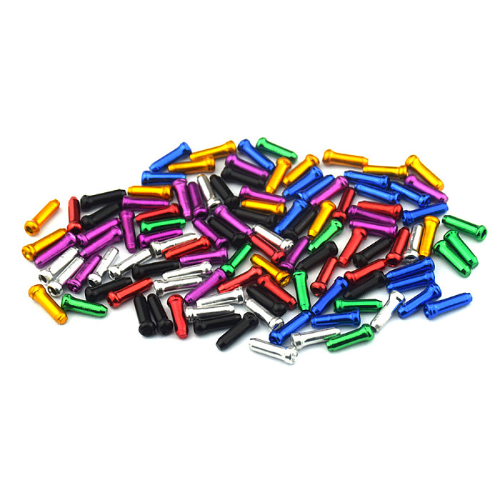 20pcs/set Bicycle Brake Wire Aluminum Alloy Tail Cap 5 Colors Bicycle Brake Cable End Protection Cover Brake Line Cable End Cap