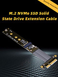Adt-link to M.2 NVMe SSD Extension Cable Solid State Drive Riser Card Compatible with M2 to PCI Express 3.0 PCIE X4 Full Speed ​​32G / bps.