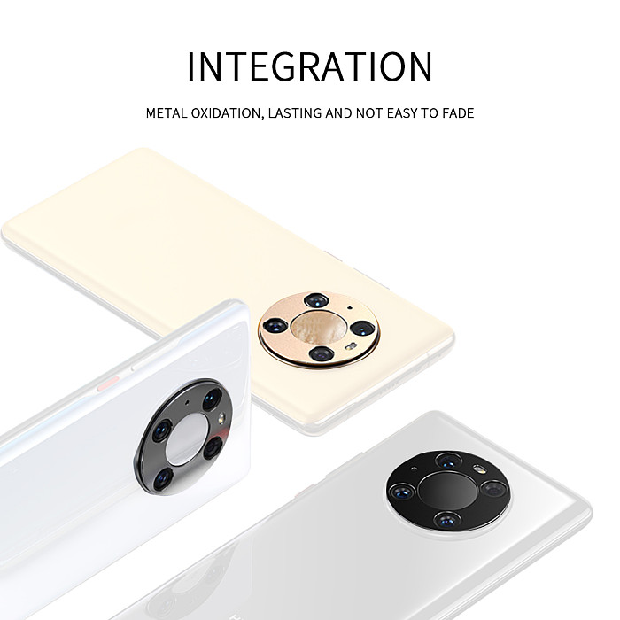 FCLUO Metal Phone Camera Protective Case, Metal Back Lens Protector for huawei Mate40 Pro, Mount Ring for Mate 40 Pro