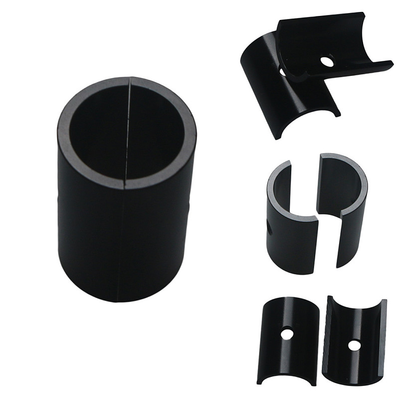 QWINOUT 1Pair Aluminum Alloy Bike Handlebar Conversion Shim 25.4mm To 31.8mm Aperture Adjust Adapter for MTB Road Bicycle Reduce