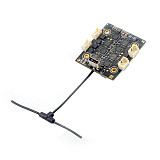 Happymodel - 4 in 1 FLIGHT CONTROLLER for ELRS X1 AIO Drone, Flight Controller with Built-in SPI 2.4G ELRS 2A 2-4S ESC for Remote Control Drone