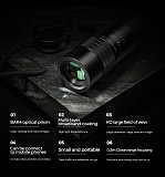 FCLUO Mini 6X Zoom Monocular Lens for Phone Closer Focus Telescope with Lanyard for Tourism Camping Bird Watching Photography Props