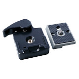 BGNing-Quick Release Plate Mount Adapter Clamp Kit for DSLR 496RC 498RC2 Camera Tripod Head Photography Accessories