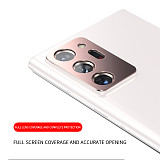 FCLUO Rear Camera Lens Metal Ring Protective Case, Screen Protector for Samsung Galaxy Note 20