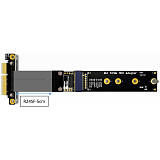 Adt-link to M.2 NVMe SSD Extension Cable Solid State Drive Riser Card Compatible with M2 to PCI Express 3.0 PCIE X4 Full Speed ​​32G / bps.