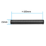 BGNING Carbon Fiber Diameter D15mm Follow Focus Rig Cage Rod Rail System Tube for DSLR SLR Cameras Camcorder Photo Studio Accessories